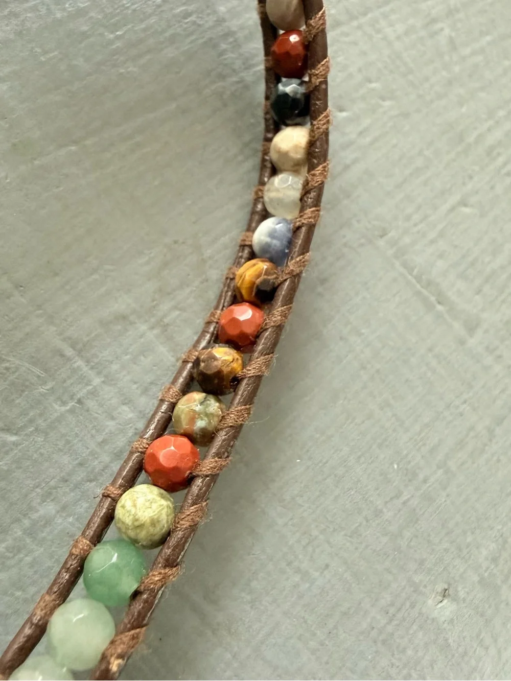 Chan Luu Multi-Color Stone Beaded Wrap Bracelet